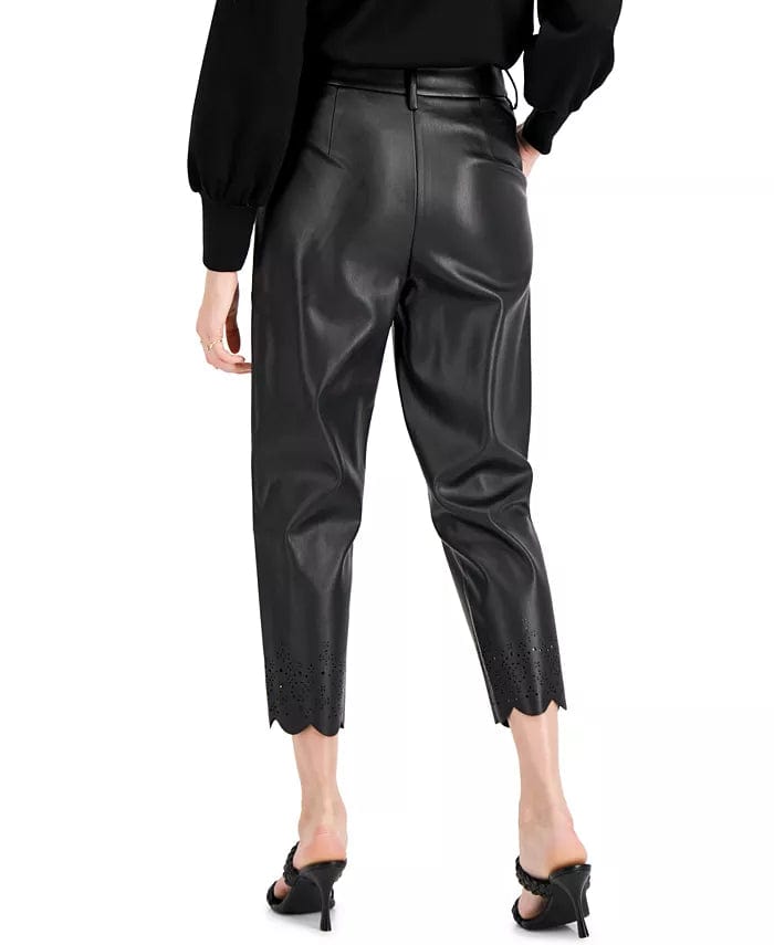 INC INTERNATIONAL CONCEPTS Womens Bottoms S / Black INC - High-Waist Faux-Leather Pants