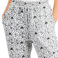 INC INTERNATIONAL CONCEPTS Womens Bottoms INC - Pocketed Joggers Elastic Waistband Cuffs Printed Pants