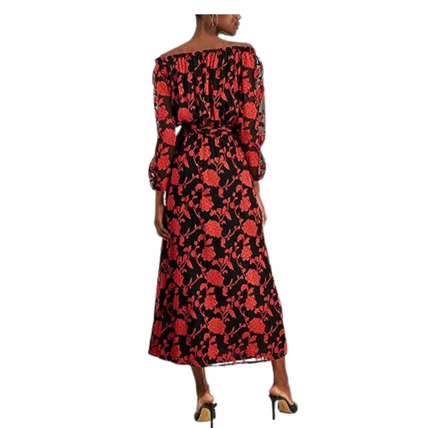 INC INTERNATIONAL CONCEPTS Womens Dress L / Multi-Color INC - Floral-Print Off-the-Shoulder Maxi Dress