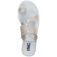 INC INTERNATIONAL CONCEPTS Womens Shoes 41.5 / Silver INC INTERNATIONAL CONCEPTS - Embellished Toe Loop Flat Slippers
