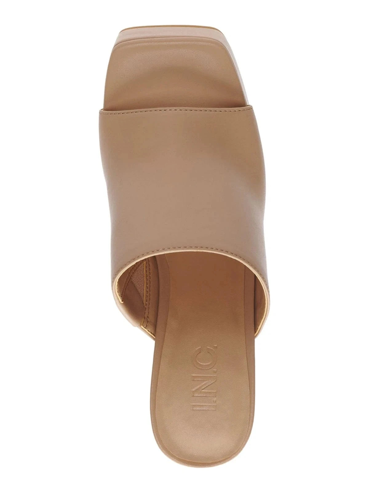 INC INTERNATIONAL CONCEPTS Womens Shoes 42.5 / Beige INC INTERNATIONAL CONCEPTS -  Open Toe Slip on Platform Heel Sandal