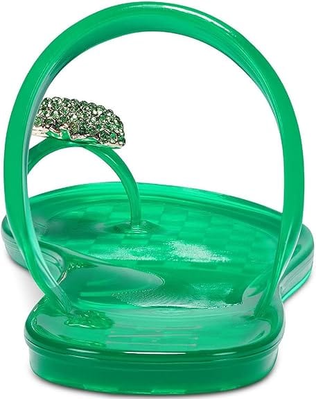 INC INTERNATIONAL CONCEPTS Womens Shoes 40 / Green INC -  Toe Ring Apple Detail Round Toe Slip on Slipper