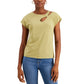 INC INTERNATIONAL CONCEPTS Womens Tops XS / Green INC INTERNATIONAL CONCEPTS - Green Stretch Short Sleeve Crew Neck Top