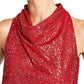 INC INTERNATIONAL CONCEPTS Womens Tops XS / Red INC INTERNATIONAL CONCEPTS -  Sequin Shine Halter Top