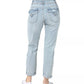 INDIGO REIN Womens Bottoms INDIGO REIN -  Destructed Double-Button Mom Jeans