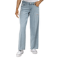 INDIGO REIN Womens Bottoms INDIGO REIN  - Distressed Wide-Leg Jeans