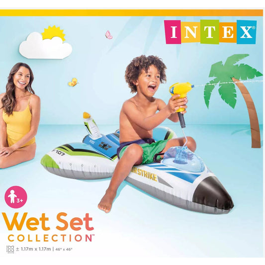INTEX Pools & Water Toys Multi-Color INTEX - Plane with water gun pool floater