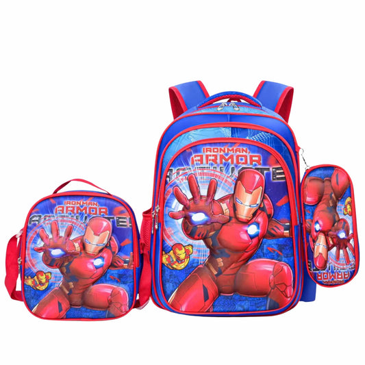 IRONMAN School Bags Multi-Color IRONMAN - Three Piece set Schoolbag Large capacity melody lightweight waterproof