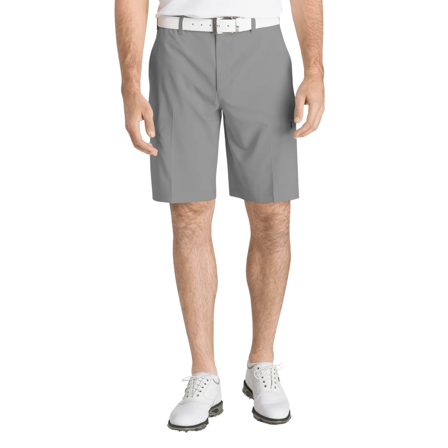 IZOD Mens Bottoms 40W x 10L / Grey IZOD - Casual Short Zipper Side