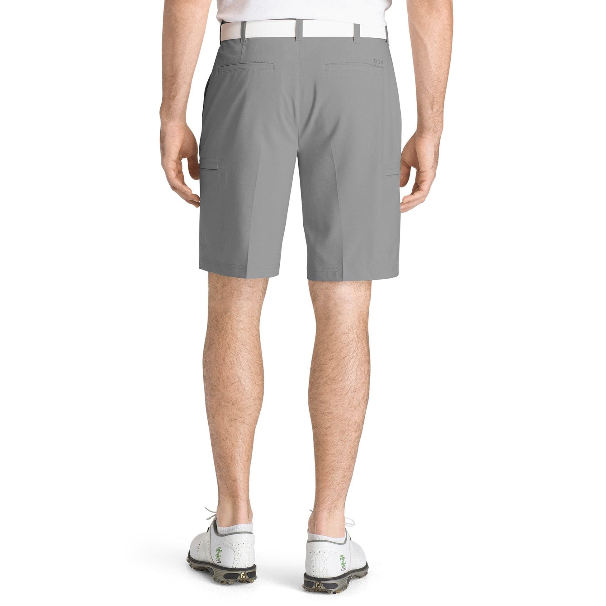 IZOD Mens Bottoms 40W x 10L / Grey IZOD - Casual Short Zipper Side