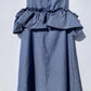 JACK & JONES Girls Dress S / Blue JACK & JONES - KIDS -  Cold Shoulder Dress Ruffle