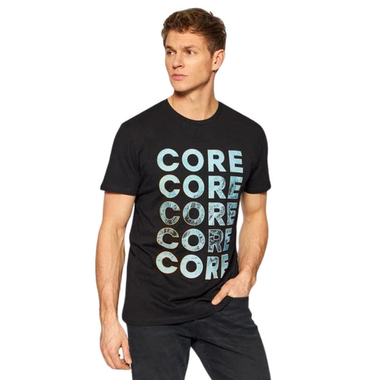 JACK & JONES S / Black JACK & JONES - Core Printed T-Shirt