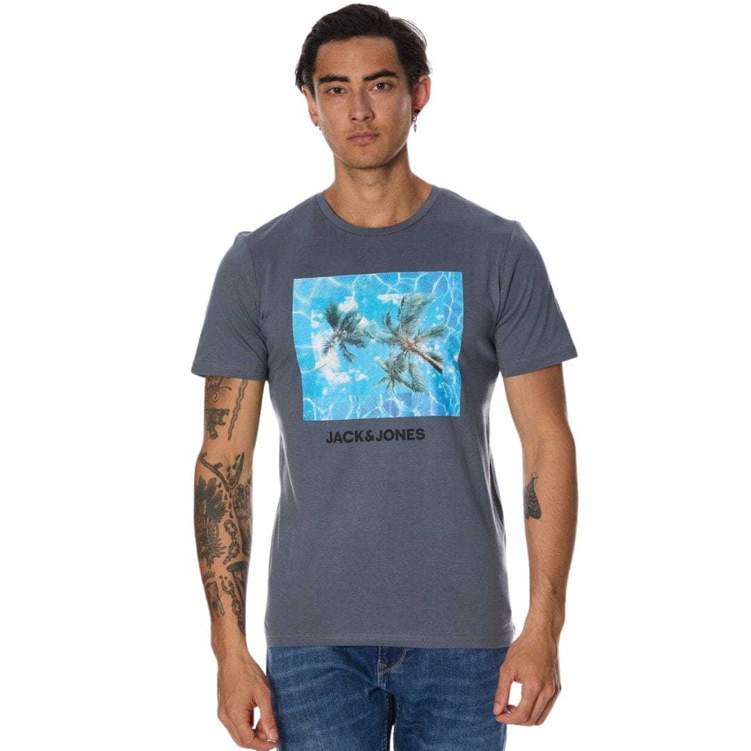 JACK & JONES M / Grey JACK & JONES - Graphic T-Shirt