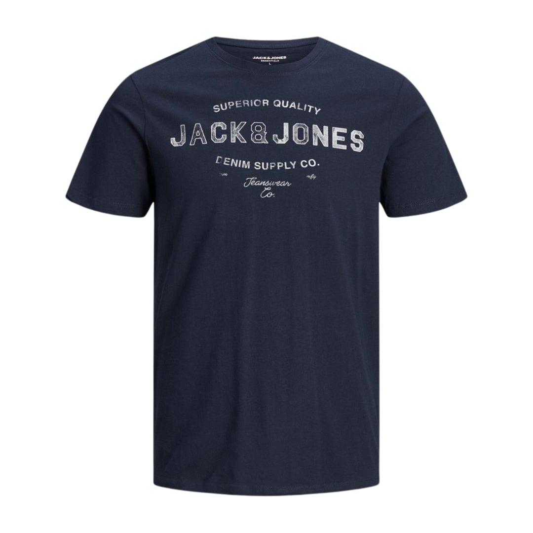 JACK & JONES S / Navy JACK & JONES - Short Sleeve O Neck T-shirt