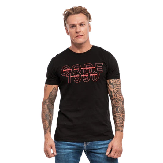 JACK & JONES Mens Tops S / Black JACK & JONES - Cotton U-neck T-Shit