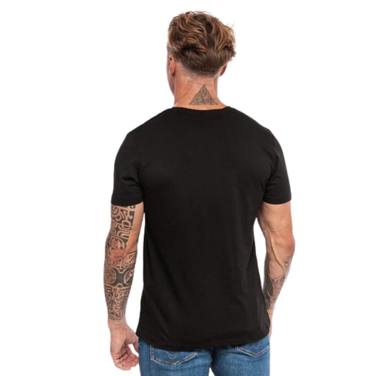 JACK & JONES Mens Tops S / Black JACK & JONES - Cotton U-neck T-Shit