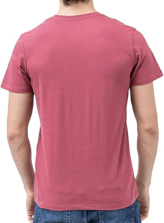 JACK & JONES Mens Tops S / Pink JACK & JONES - Fialov Barva t-shirt