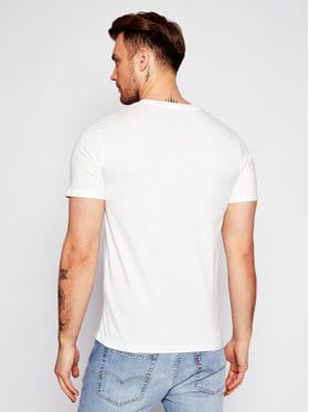 JACK & JONES Mens Tops M / White JACK & JONES - Graphic T-Shirt