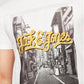 JACK & JONES Mens Tops M / White JACK & JONES - Graphic T-Shirt