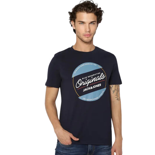 JACK & JONES Mens Tops M / Navy JACK & JONES - Logo T-shirt