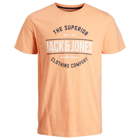 JACK & JONES Mens Tops L / Coral JACK & JONES - Logo T-Shirt