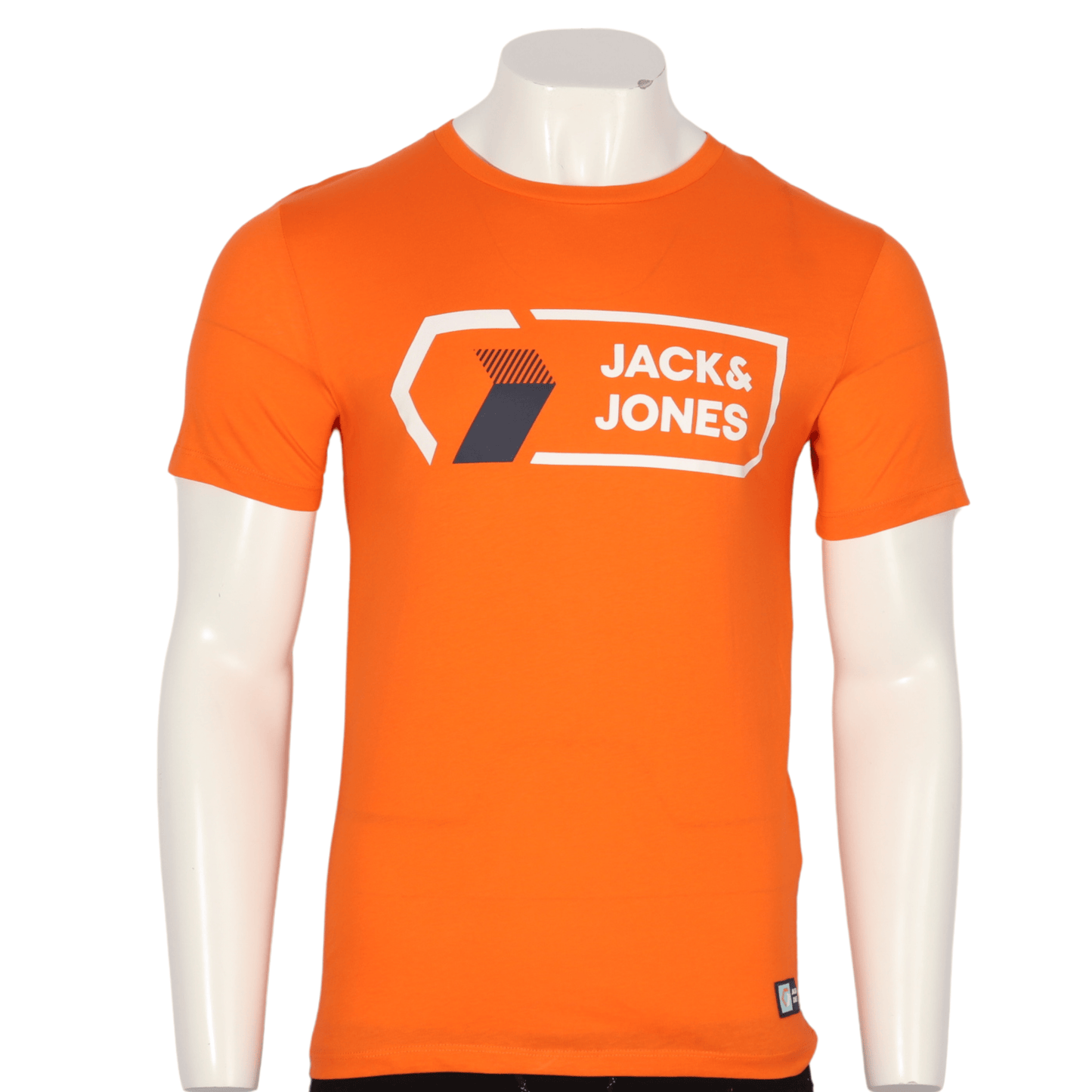 JACK & JONES Mens Tops S / Orange JACK & JONES -  Printed Front T-shirt