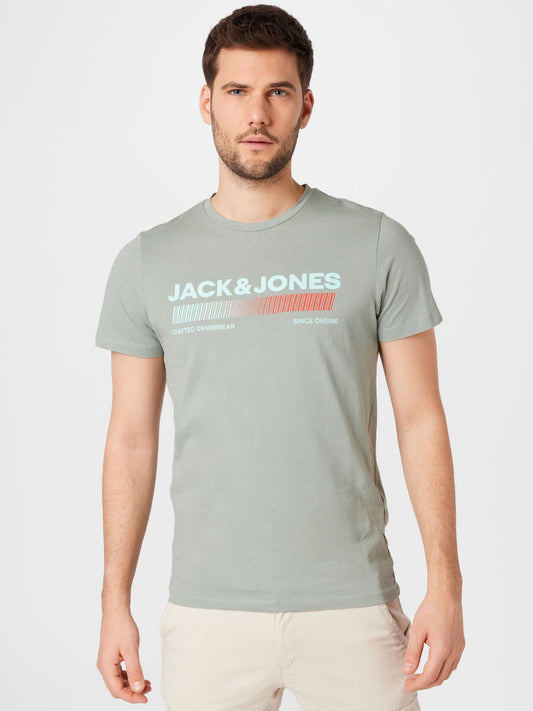 JACK & JONES Mens Tops S / Green JACK & JONES - Pull Over T-shirt