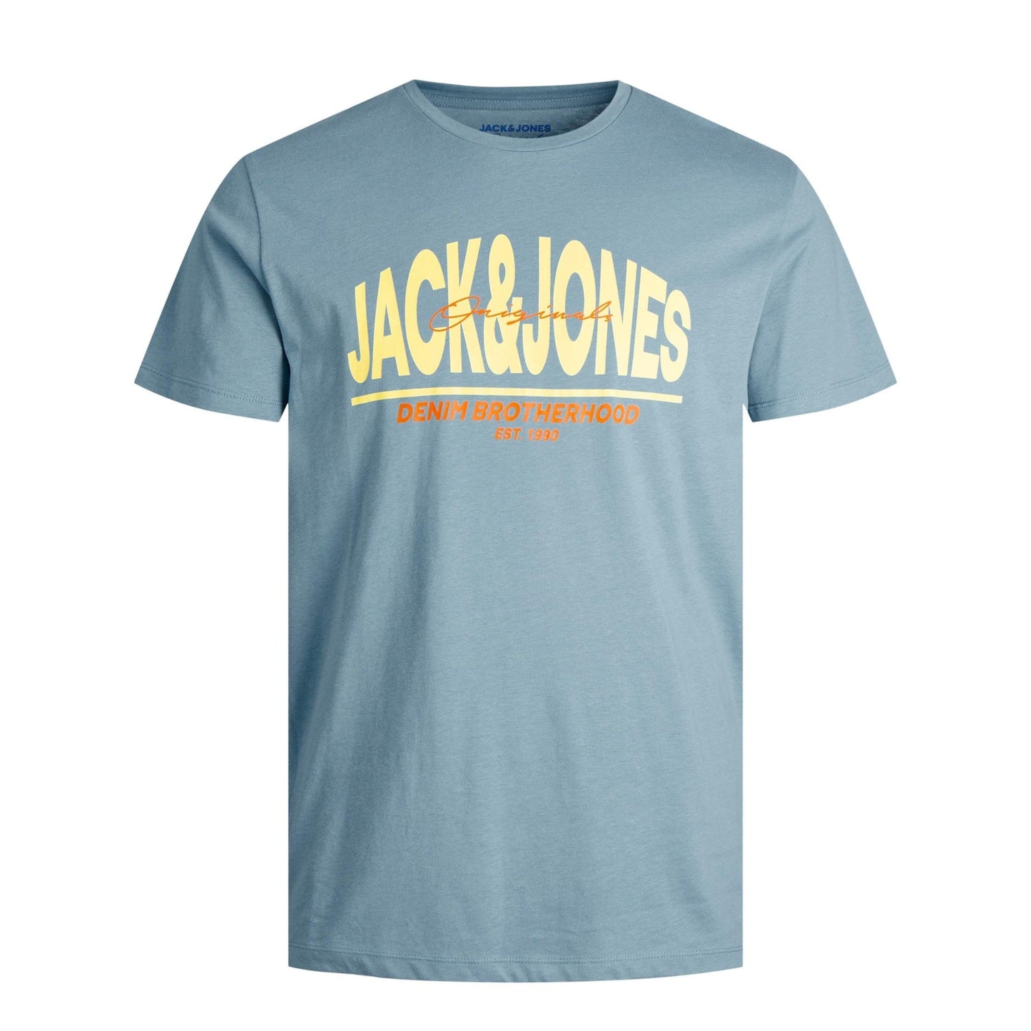 JACK & JONES Mens Tops S / Blue JACK & JONES - Round Neck T-shirt