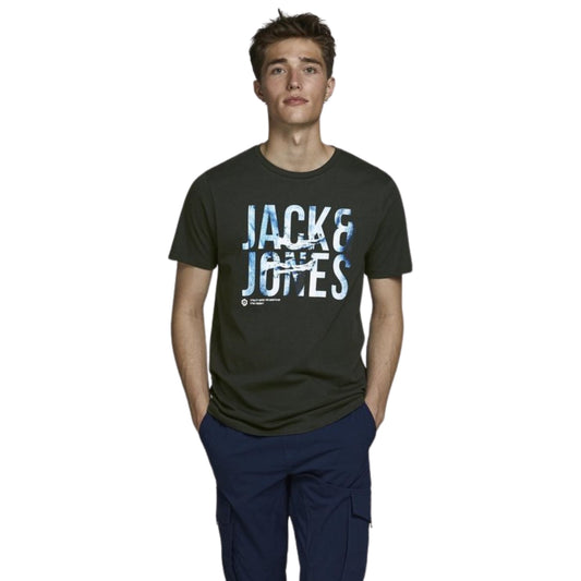 JACK & JONES Mens Tops S / Grey JACK & JONES -  Slim Fit Logo T-shirt