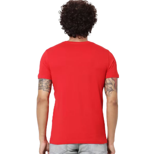 JACK & JONES Mens Tops S / Red JACK & JONES - Splash Corp Logo T-Shirt