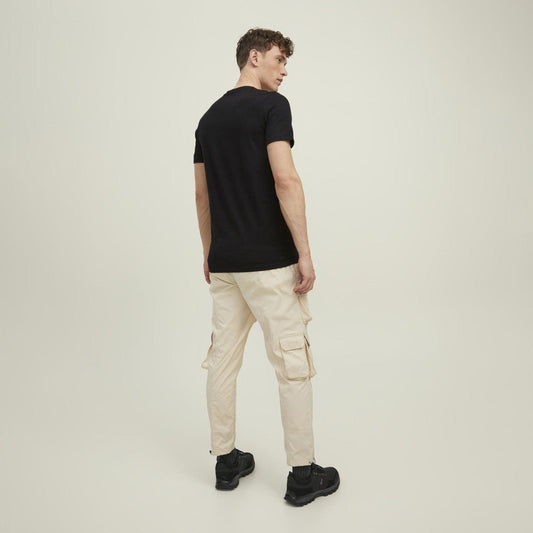 JACK & JONES Mens Tops M / Black JACK & JONES -  T-Shirt 'BOOSTER'