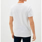 JACK & JONES Mens Tops M / White JACK & JONES - T-Shirt with Crew Neck and Logo Print
