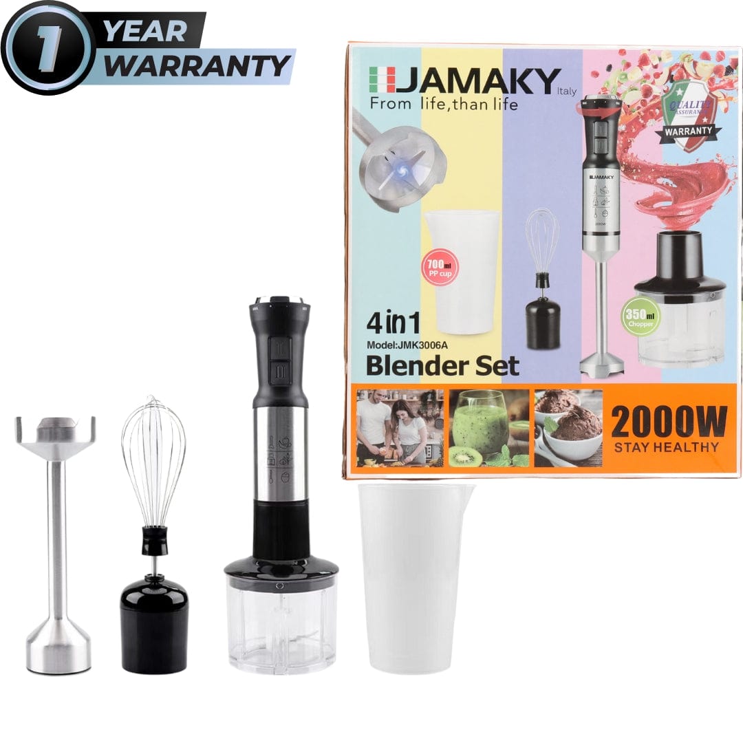 JAMAKY Kitchen Appliances 2000 W JAMAKY - 4 In 1 Blender Set 2000W