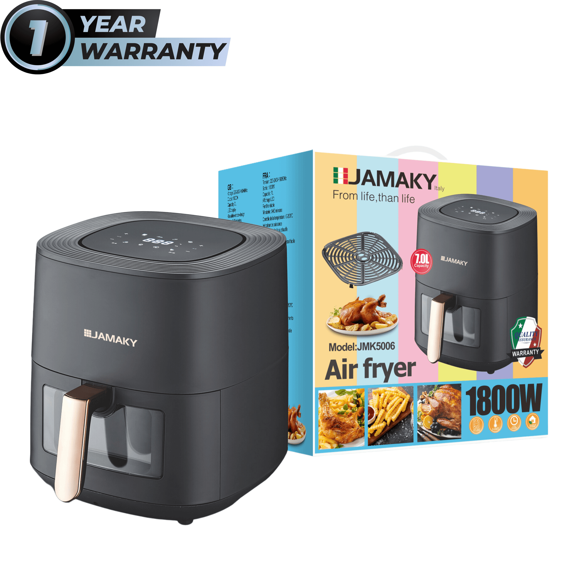 JAMAKY Kitchen Appliances 1800 W JAMAKY - Air Fryer