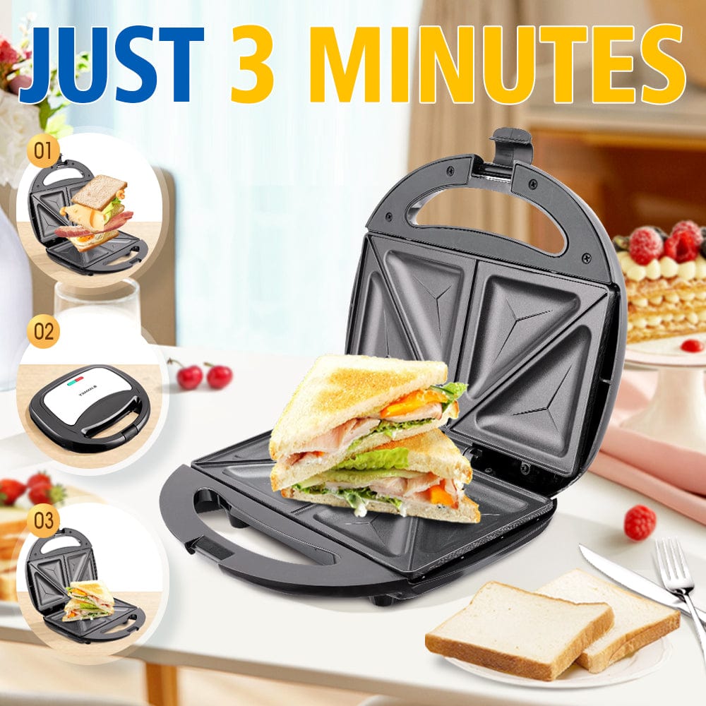 JAMAKY Kitchen Appliances 1000 W JAMAKY - Sandwich Maker 1000W