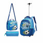 JASMINESTAR School Bags Blue JASMINESTAR - Football 3 in 1 Trolley Schoolbag