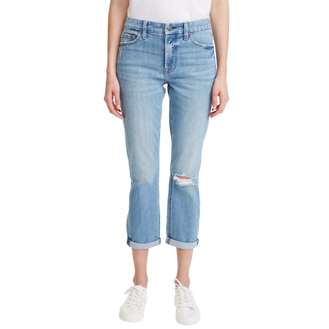 JEN 7 Womens Bottoms JEN 7 - High Rise Cropped Slim Boyfriend Jeans