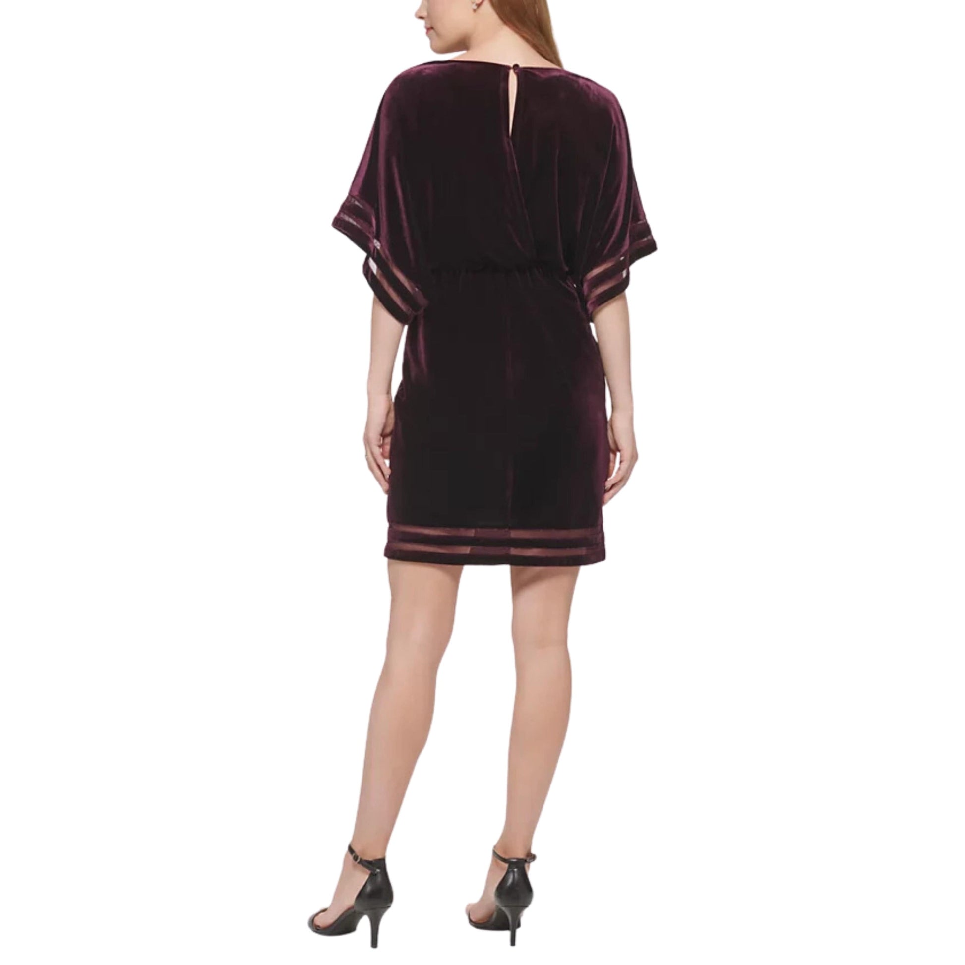 JESSICA HOWARD Womens Dress JESSICA HOWARD - Velvet Knee Shift Dress