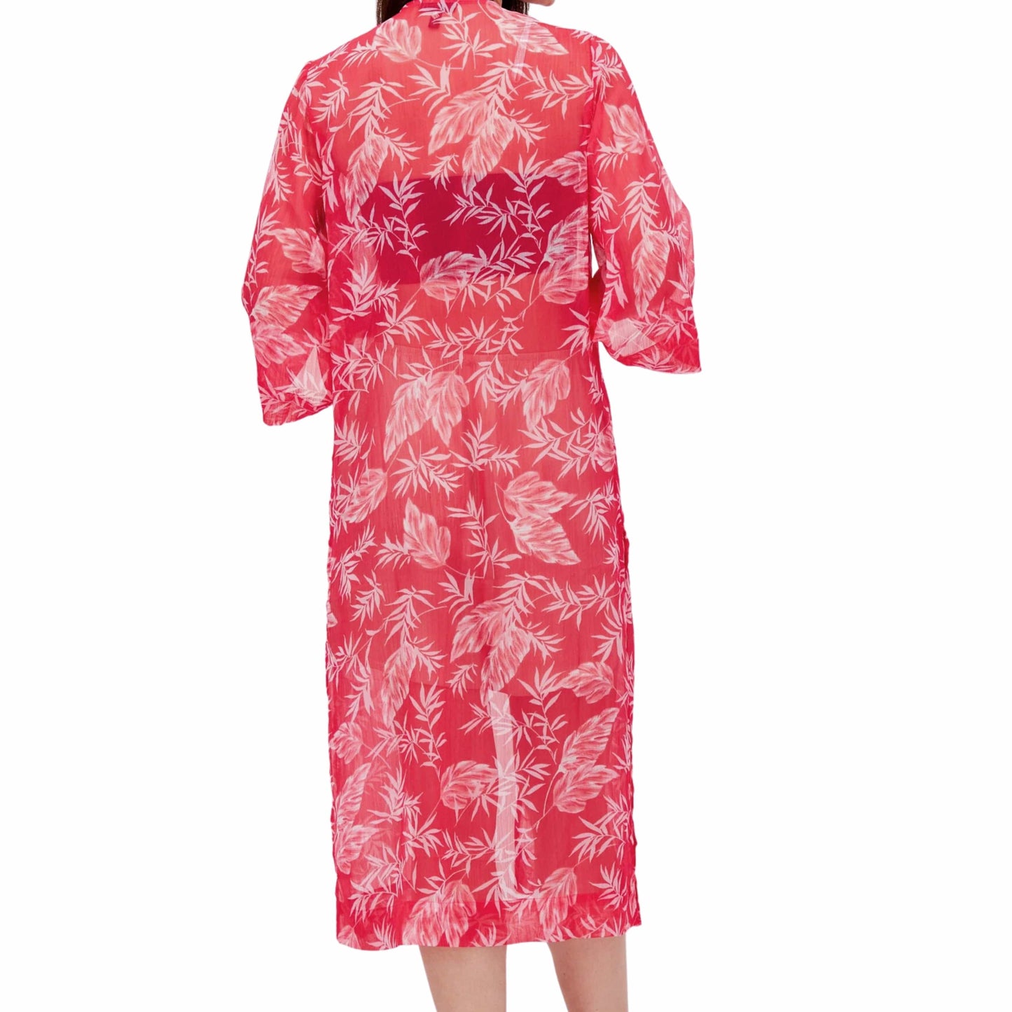 JESSICA SIMPSON Womens Jackets M / Fuchsia JESSICA SIMPSON - Leaf printed cardigan