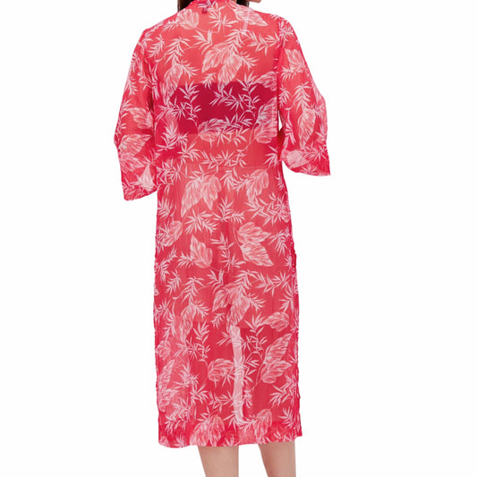 JESSICA SIMPSON Womens Jackets M / Fuchsia JESSICA SIMPSON - Leaf printed cardigan