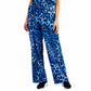 JM COLLECTION Womens Bottoms S / Multi-Color JM COLLECTION - Printed Wide-Leg Pants