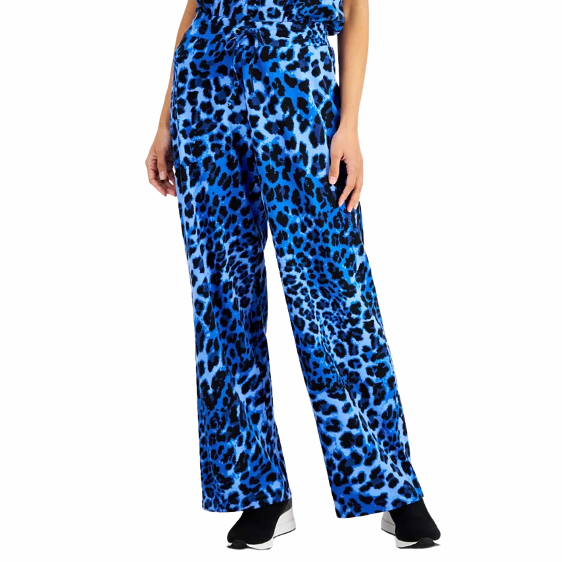 JM COLLECTION Womens Bottoms S / Multi-Color JM COLLECTION - Printed Wide-Leg Pants