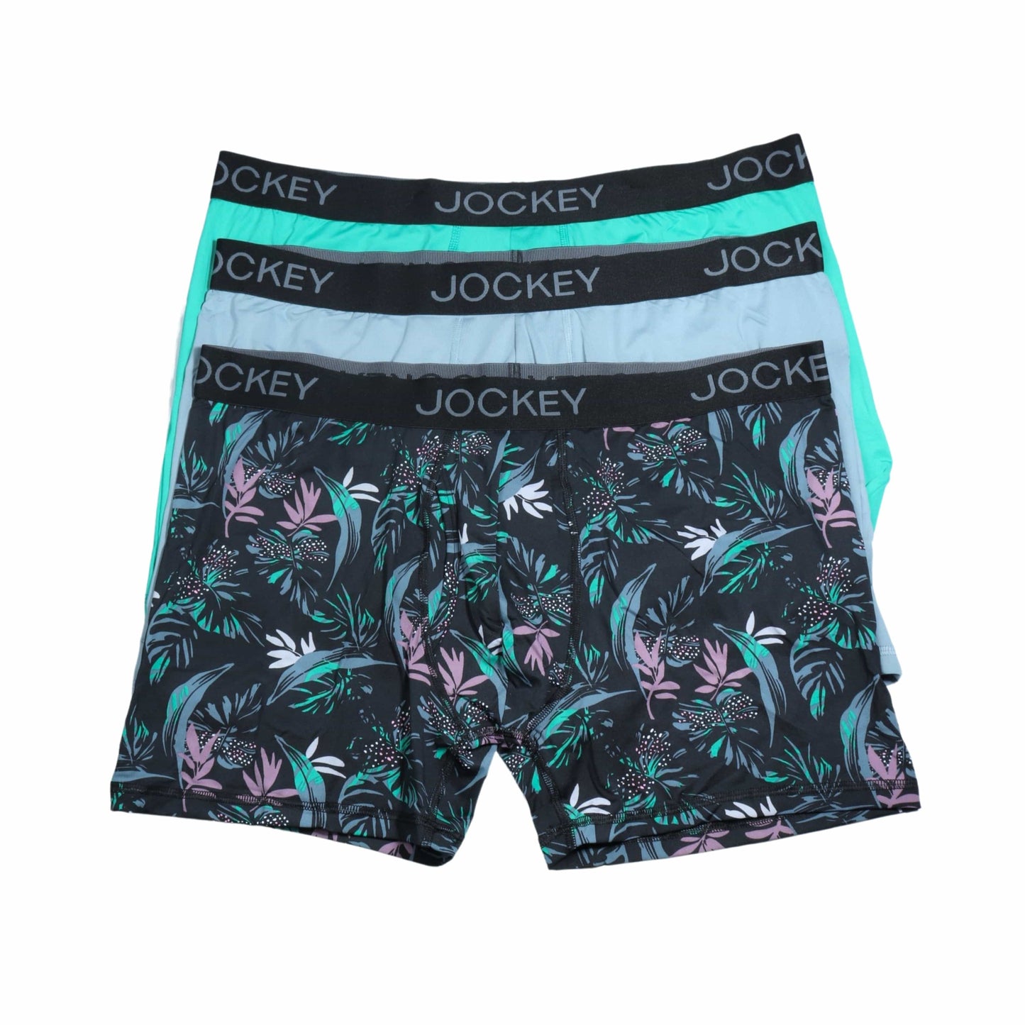 JOCKEY Mens Underwear XL / Multi-Color JOCKEY - Micro Stretch Floral Print 3pk Boxer Briefs