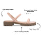 JOURNEE COLLECTION Womens Shoes 37.5 / Pink JOURNEE COLLECTION - Block Heeled Sandals