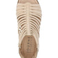 JOURNEE COLLECTION Womens Shoes JOURNEE COLLECTION - Delilah Gladiator Sliver Wedge Sandals