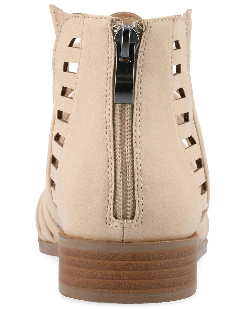 JOURNEE COLLECTION Womens Shoes JOURNEE COLLECTION - Delilah Gladiator Sliver Wedge Sandals
