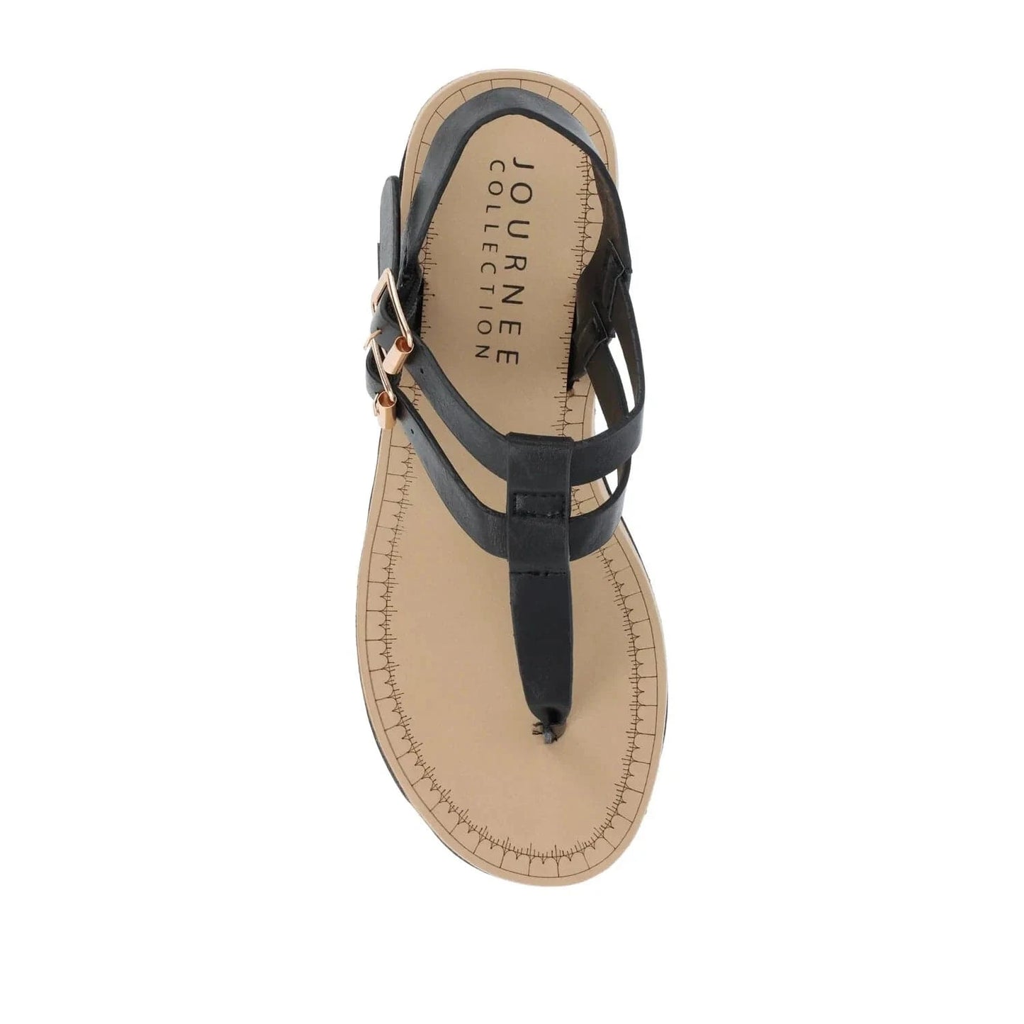 JOURNEE COLLECTION Womens Shoes JOURNEE COLLECTION - Double buckle wedge sandals