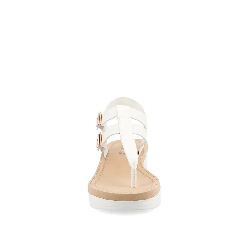 JOURNEE COLLECTION Womens Shoes JOURNEE COLLECTION - Double buckle wedge sandals