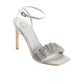 JOURNEE COLLECTION Womens Shoes 36.5 / Silver JOURNEE COLLECTION -  Embellished Faux Leather Heels