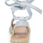 JOURNEE COLLECTION Womens Shoes 39.5 / White JOURNEE COLLECTION - Emelie Espadrille Flat Sandals